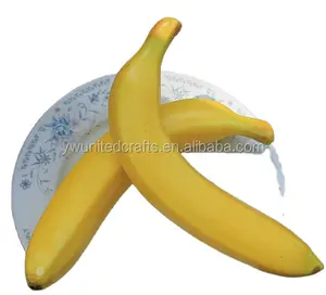 Banana fruta artificial Simulação de banana de plástico/Resina frutas fábrica