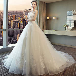 Get Married Women Luxury Boob Tube Top Elegantes vestidos de novia de noche - Product Image 3