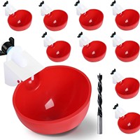 Abreuvoirs automatiques anti-fuite pour poulets avec embout de perçage, accessoires d'abreuvement pour volailles à remplissage automatique pour petits animaux et utilisation en poulailler