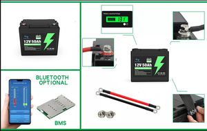 Lithium-Ersatz für Blei-Säure-Batterie 12V 24V 50ah 100ah Lithium-Ionen-Batterien Pack Bms Lifepo4-Batterie für Off-Grid US - Product Image 5