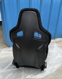 Sièges de course Sportster CS Bucket en cuir noir avec dossier en fibre de verre mat et suède, siège <span class=keywords><strong>sport</strong></span> - Product Image 3