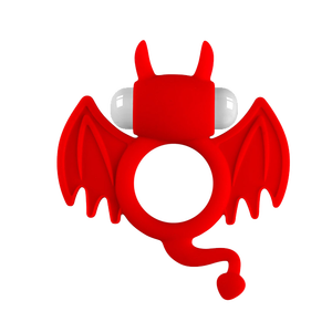 Anello Vibrante in Silicone a Forma di Batman con Mini Proiettile a Batteria per Stimolazione Intima Sincronizzata di Coppia - Product Image 2