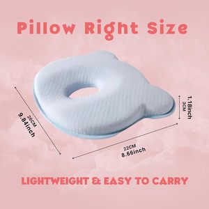 Juego de Ropa de Cama de <span class=keywords><strong>Algodón</strong></span> Transpirable y Seguro para Bebés, con Diseño de Osito, Almohadas de Espuma Viscoelástica para Recién Nacidos con Funda Extraíble - Product Image 2