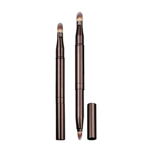 Pincel de Labios de Doble Punta, 10 mm, Pelo Sintético, Mango Metálico, Pincel de Maquillaje Portátil para Aplicación de Lápiz Labial - Product Image 5