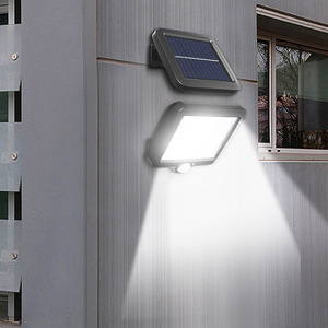 Antuke <b>Solar</b> Led <b>Street</b> <b>Light</b> 127x135mm Outdoor Wall <b>Light</b> With Motion Sensor For Garage Courtyard Lighting - Product Image 2