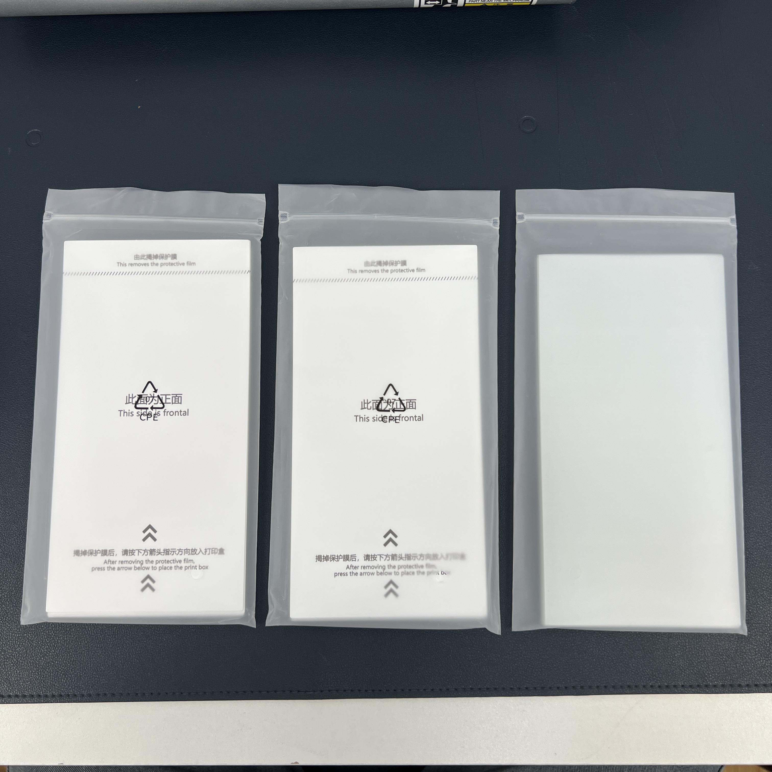 Bolsa de materiales de impresión blanca