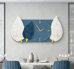<span class=keywords><strong>Orologio</strong></span> da Parete Moderno con Piume Silenziose, Decorazione per Casa, Dipinto con Cristalli per <span class=keywords><strong>Soggiorno</strong></span> e Sala da Pranzo - Product Image 1