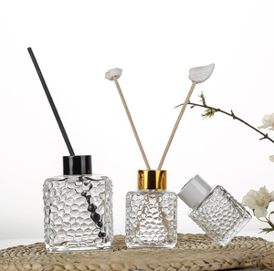 <strong>Reed</strong> <strong>Diffuser</strong> Bottle Set <strong>Reed</strong> <strong>Diffuser</strong> Bottle Luxury square clear 100ml Empty <strong>Diffuser</strong> Bottles with Lids and <strong>Reeds</strong> for Home - Product Image 2