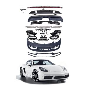 Piezas de automóviles PP plástico parachoques delantero luces traseras montaje alerón trasero 982 actualización 718 <span class=keywords><strong>GTS</strong></span> SD BodyKit para <span class=keywords><strong>Porsche</strong></span> Cayman <span class=keywords><strong>Boxster</strong></span> - Product Image 1