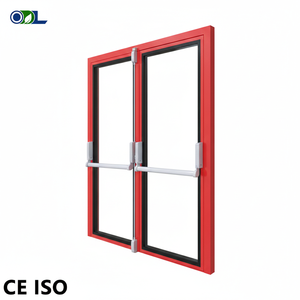 Puerta de Emergencia Cortafuego de Doble Hoja con Barra Antipánico de Dos Puntos para Acceso a Cuartos Limpios Grandes - Product Image 3