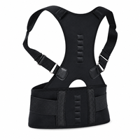 Ceinture Correctrice de Posture Magnétique Ajustable en Maille Respirante – Soutien Dorsal pour Hommes et Femmes, Correction de la Cyphose et de la Colonne Vertébrale