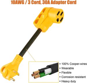 Câble <span class=keywords><strong>adaptateur</strong></span> d'alimentation <span class=keywords><strong>pour</strong></span> camping-car <span class=keywords><strong>30</strong></span> <span class=keywords><strong>ampères</strong></span> mâle vers 50 <span class=keywords><strong>ampères</strong></span> femelle, facile à manipuler, convertisseur électrique <span class=keywords><strong>pour</strong></span> camping-car, câble <span class=keywords><strong>pour</strong></span> camping-car, caravane - Product Image 2