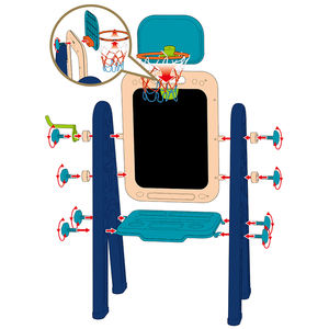 2 двойными бортами Многофункциональный образования детей доска для рисования обучение живописи полка стираемая доска игрушки - Product Image 5