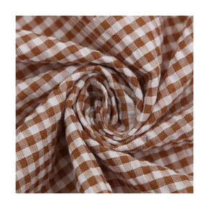 Wholesale Stock Yarn Dyed Polyester Cotton Check Plaid Crepe Cotton Fabric for <strong>Shirting</strong> Clothing - Product Image 4