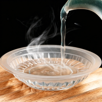 Assiettes jetables en gros pour sauces et condiments, idéales pour les plats à emporter, en plastique PP de qualité alimentaire