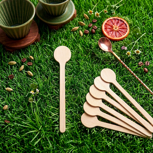 Agitadores de Café de Madera Ecológicos Modernos, Palitos Desechables para Café, Té y Bebidas, Proveedor OEM para Cafeterías y Restaurantes - Product Image 1