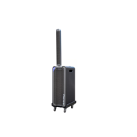 LA-OB8002BL-2028 Altavoz Plegable para Fiestas de 300W |   Altavoz Doble de 8 Pulgadas, Batería de Plomo-Ácido de 12V20A, V5.4 OLED, Sistema de Cine en Casa, Teléfono Móvil