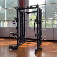 Gym à domicile Smith Machine Power Cage Rack Multifonctionnel Câble En Acier Crossover Bodybuilding Dos Jambes Haltérophilie Usage Domestique