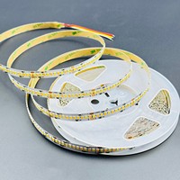 Bande lumineuse LED à double température de couleur DC12V 24V SMD 2835 240 LED/m IP20 10 mm de largeur 10W Rouleau de 10 m 3000K+6000K Lumières LED intelligentes