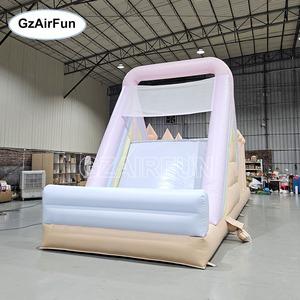 Château gonflable commercial GZAIRFUN en PVC avec parcours d'obstacles facile à installer, couleur <span class=keywords><strong>macaron</strong></span>, pour locations événementielles - Product Image 5