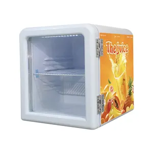 Refrigerador de bebidas de canto redondo Meisda SC52A 52L porta de vidro para hotel comercial mini bar refrigerador para venda