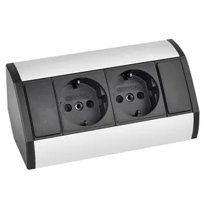 Tuv Mark Doppelsteckdose Aluminium Hoek Socket Voor Kabinet