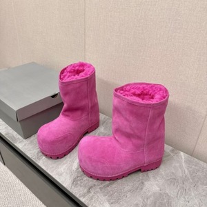 Scarpe da <span class=keywords><strong>uomo</strong></span> di alta qualità alla moda personalizzate scarpe da neve da <span class=keywords><strong>uomo</strong></span> in pelliccia rosa nera per donna - Product Image 2