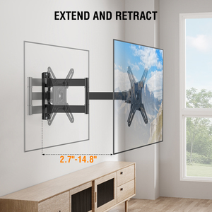<span class=keywords><strong>Support</strong></span> <span class=keywords><strong>mural</strong></span> pour téléviseur homologué UL, compatible avec la plupart des téléviseurs LED LCD plats et incurvés de 14 à 42 <span class=keywords><strong>pouces</strong></span>, moniteur <span class=keywords><strong>TV</strong></span> - Product Image 6