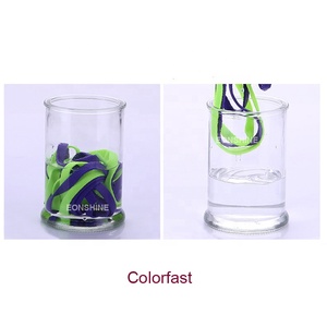 Lacets de chaussures plats imprimés multicolores avec impression colorée Lacets de chaussures fantaisie arc-en-ciel - Product Image 5