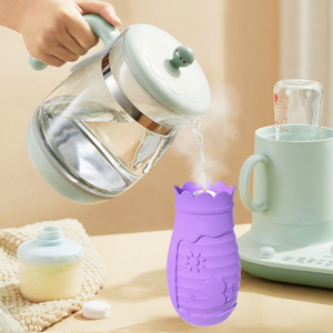 <span class=keywords><strong>Bolsa</strong></span> <span class=keywords><strong>de</strong></span> Silicona para <span class=keywords><strong>Agua</strong></span> <span class=keywords><strong>Caliente</strong></span> con Funda Tejida, Calentador <span class=keywords><strong>de</strong></span> Manos y <span class=keywords><strong>Pies</strong></span>, Calentamiento por Microondas para Compresas Frías y Calientes, Alivio del Dolor, Ideal para Viajes - Product Image 5