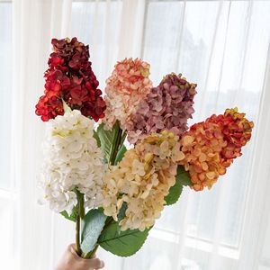 Flores Artificiales de Hortensia Pagoda de Tallo Largo de 24'' para Centros de Mesa de Boda Boho, Arreglos Florales para Eventos, Venta al por Mayor - Product Image 1
