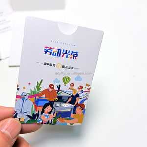 Tarjetas de Visita con Logotipo Impreso Personalizado, Sobres de Regalo de Corte Recto, Fundas de Cartón con Laminado Mate/Brillante - Product Image 1