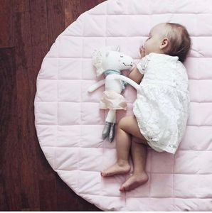 Nouveauté Tapis de jeu pour bébé rond antidérapant en tissu doux et coloré non toxique pour nouveau-nés - Product Image 4