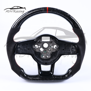 พวงมาลัยคาร์บอนไฟเบอร์ปลอมแปลงสำหรับ MK7กอล์ฟ VW MK7.5 <span class=keywords><strong>GTI</strong></span> R 2003-2020 - Product Image 3