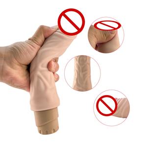 かわいいTPE振動ディルド女性用ソフト巨大なディックコックセックストイGスポットプッシーマッサージ & スラスティング機能 - Product Image 6