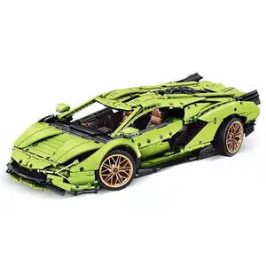 Mould king 13057 13057+D Simulation Sports Green Remote Control Car Technic Style Electronic Bricks Building Toys Mould king ca
