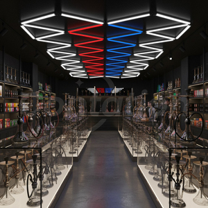 Lumière en nid d'abeille hexagonale pour les magasins de proximité et les supermarchés, luminaires de plafond LED pour les zones de shopping quotidiennes - Product Image 6