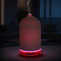Diffuseur d'arômes et humidificateur portable à LED, éco-responsable, alimenté par USB, en céramique, personnalisé OEM/ODM pour hôtel