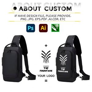 New Type Fashion Crossbody <b>Men</b> Multifunctional Waterproof <b>Men's</b> <b>Messenger</b> <b>Bag</b> With Usb Charging Port Password Lock Chest - Product Image 2