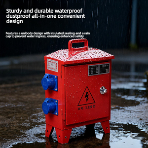 Boîte de distribution électrique portable temporaire de petite taille pour la décoration de <span class=keywords><strong>chantier</strong></span>, armoire électrique portative IP65, 8 prises - Product Image 2