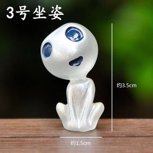 รูปปั้นเจ้าหญิงวิญญาณเอลฟ์ต้นไม้เรืองแสง,ของตกแต่งในกระถางงานฝีมือทำสวนขนาดเล็กเรืองแสงสำหรับตกแต่งภูมิทัศน์ขนาดเล็ก <span class=keywords><strong>Mononoke</strong></span> - Product Image 5