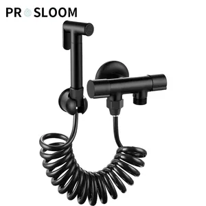 High Quality Factory Black Turkish Shattaf Toilet Bidet Shower Room And Bathroom Portable Faucet