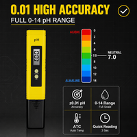 Stylo pH-mètre avec batterie au lithium intégrée, précision 0,01, testeur numérique LCD pour l'eau, l'aquarium, la piscine, l'hydroponie, l'eau potable