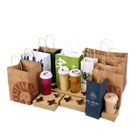 Sac en papier OMT pour emballage alimentaire à emporter : boulangerie, hamburgers, frites, beignets, aliments secs, restaurants