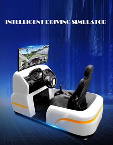 Simulateur de conduite automobile en métal pour débutants, options de conduite à gauche ou à droite, volant, embrayage, pédales, aéroport - Product Image 3