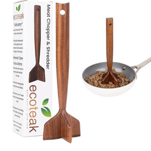 เครื่องบดเนื้อไม้สักสำหรับทำอาหาร เครื่องมือครัว - Product Image 5
