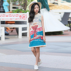 New Products Round Neck Girls Turkey Tutu Dress Summer Dress Girls Designs Cotton From China Wholesale - Product Image 4
