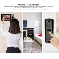 Interphone vidéo HD 1080P Tuya avec écran 7 pouces, sonnette de porte, contrôle d'accès, moniteur mains libres, réseau analogique 4 fils double