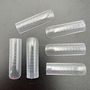 Nouvelles formes doubles réutilisables N13627 pour extensions d'ongles carrées, 14 tailles, capsules transparentes, capsules à ongles, pointes d'ongles - Product Image 3
