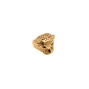 Anillos de Moda con Cabeza de Leopardo, Chapados en Oro PVD, Acero Inoxidable 316L, Diseño Sostenible y Resistente - Product Image 2